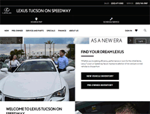 Tablet Screenshot of lexusoftucsonspeedway.com